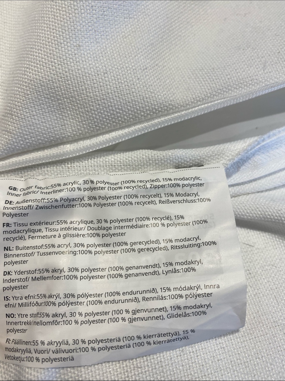 IKEA white furry Pillowcase - Picture 5 of 8